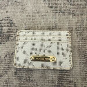 Michael Kors White Card Holder